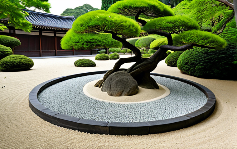 선불교의 기본 개념 - **Prompt:** A serene individual meditating in a peaceful setting, eyes closed, fully clothed in trad...