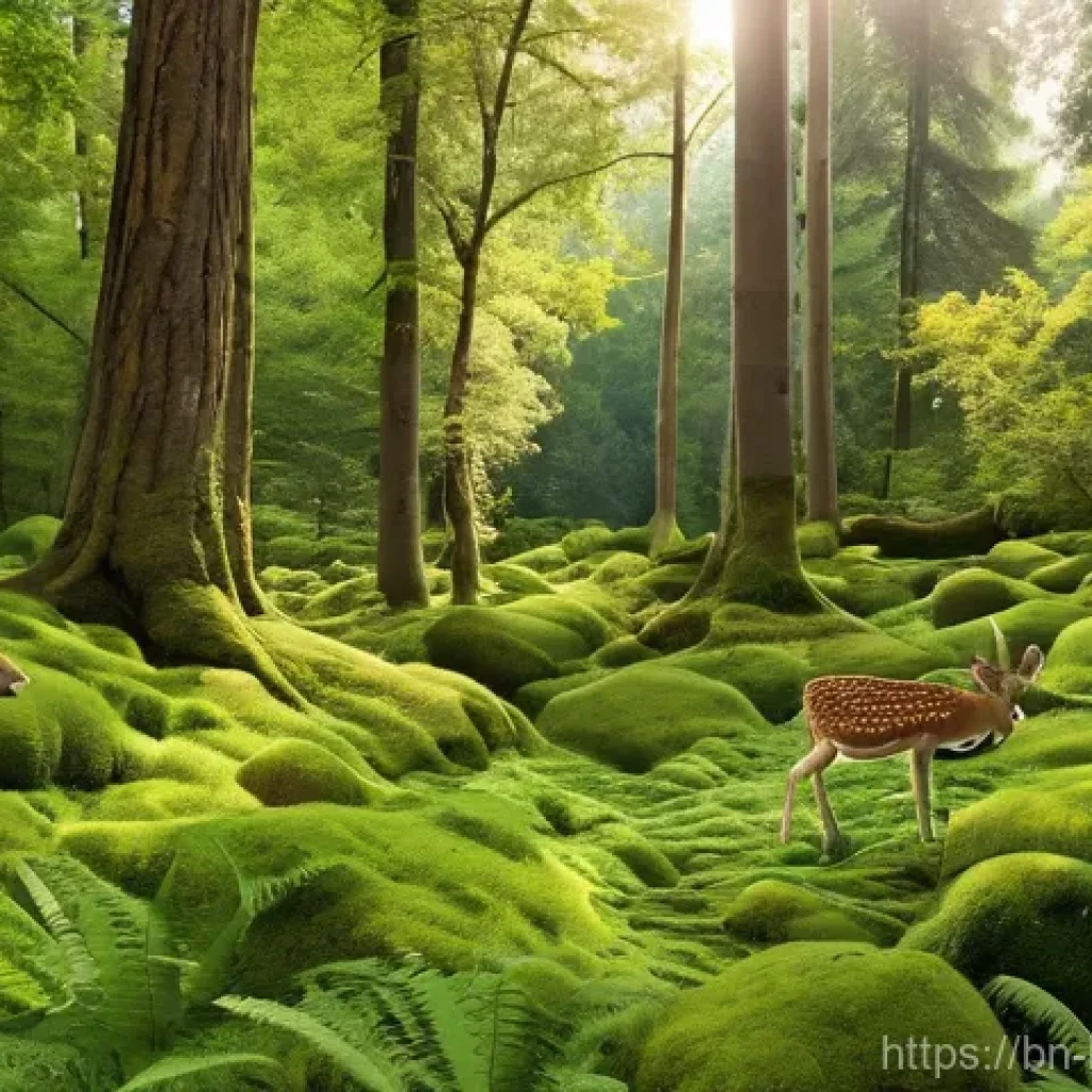 불교에서의 채식 - **Prompt 1: Serene Compassion in Nature**
    "A peaceful, sun-drenched forest scene. A diverse grou...